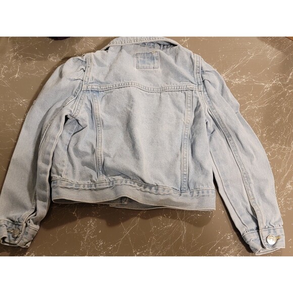 FOREVER 21 GIRL Light Wash Denim Jacket~Size 5/6 - Picture 4 of 7